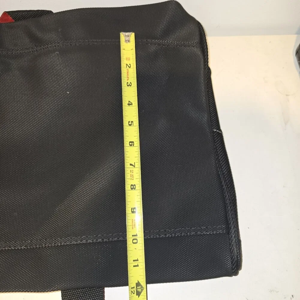 Marlboro Compass Logo Duffle Bag Gym Bag Red Black Canvas 21